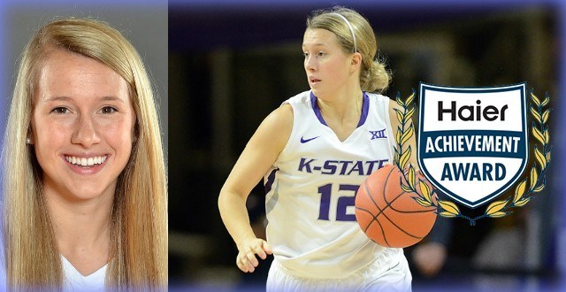 Kansas State's Kelly Thomson Recognized With The Haier Achievement Award For October
